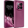 kwmobile Custodia Compatibile con Xiaomi Redmi Note 14 PRO+ 5G / Redmi Note 14 PRO Plus 5G Cover - Protezione Back Case Morbida - Silicone TPU Effetto Metallizzato Lavanda Metallizzato