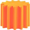 Slide - Tavolino Gear - Arancione - polietilene riciclabile - Designer Anastasia Ivanuk