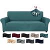CYCMACO Copridivano 3 Posti Con Braccioli, Copridivani Elasticizzato Antiscivolo, Universale Moderno Copri Divano Antigraffio, Sofa Cover Antimacchia, Lavabile In Lavatrice, Turchese