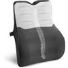 Quirlig Cuscino Lombare Auto, Cuscino Lombare Sedia Ufficio Ergonomico, Cuscino Schienale Auto, Supporto Lombare per Auto, Ufficio, Casa, Grigio