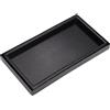 BORDSTRACT Vassoio Rettangolare in Legno Nero, Vassoio Decorativo per Caffè in Ufficio e per Servire Snack e Pasti a Colazione(22x12x2cm)