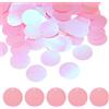 QUARKZMAN 150 PZ Paillettes Piane Rotondo, 30mm/1.2 Pollici Grandi Paillettes per Artigianato Gradiente AB Rosa Scuro Paillettes Sfuse con Fori Singoli per Artigianato Fai da Te Cucito