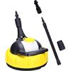 YEOOIYCW Pulitore per terrazza Spazzola rotante, spazzola di pulizia rotante per serie Karcher K2, K3, K4, K5, K6, K7 per tutte le superfici, per Rondella a pressione T-Racer,Pulitore ad alta pressione