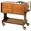 Forcar Multiservice Carrello flambè in legno con 1 piastra a 2 fuochi. CL2750