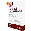 Carta Generica A4 80 gr (risme da 500 fogli) - [prezzo a risma] Quantità fino a 5 risme