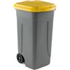 Forcar Pattumiere in Polietilene per Differenziata Forcar AV4682Y - Dim. 54x49x85(h) cm - Giallo