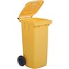 Forcar Pattumiera in Polietilene Forcar AV4678 - Capacità 120 L - Colore Giallo