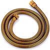 Linwnil 1.5 m in acciaio INOX Hi Flow doccia doppia aggraffatura (1.5m Shower Hose)