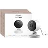 Aqara Telecamera G100 2K Esterno/Interno Bianco, HomeKit Secure Video | Audio Bidirezionale, Visione Notturna Colori, Rilevamento Ai, Wi-Fi 6, Ip65, Microsd/Nas, Supporta Homekit, Alexa, Google