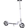 HOMCOM Monopattino Pieghevole con Manubrio Regolabile su 4 Livelli sistema di frenata posteriore per bambino adolescente peso max. 100KG dim. 88L x 37P x 75-100H cm Bianco