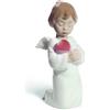 NAO Figura Statuina in Porcellana Amore Angelicale 16cm Angelo con Cuore