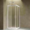 Siro Box doccia ad angolo 80x90 cm 2 ante scorrevoli bianco/stampato