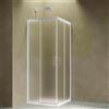 Siro Box doccia ad angolo 100x90 cm 2 ante scorrevoli bianco/stampato