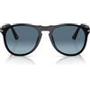 Persol Occhiali da Sole PO9649S 95/Q8 Nero/Blu Sfumato Unisex