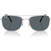 Ray-Ban Occhiali da Sole RB3755 003/R5 Argento/Blu Unisex