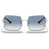 Ray-Ban Occhiali da Sole RB1971 91493F Square Argento/Azzurro Sfumato Unisex