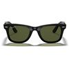 Ray-Ban Occhiali da Sole RB4340 601/58 Wayfarer Ease Nero/Verde G-15 Unisex Polarizzati