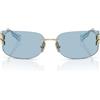 Miu Miu Occhiali da Sole MUA51S ZVN10P Oro/Azzurro Donna
