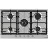 BYUP Piano Cottura 5 fuochi a Gas da 75 cm Piano Inox Spazzolato