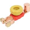 KIMISS Interruttore di scollegamento della batteria 6V 12V 24V, interruzione di corrente del terminale positivo per auto, camper, quad - Costruzione in ABS e ottone resistente per la sicurezza de