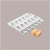 LUCGEL SRL 1 Pz Set 2 Stampi Gel04 Tango con 50 Stecchi in Legno per Stecco Gelato Dm45H92 mm