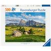 Ravensburger - Puzzle 500 Pezzi Alpe Di Siusi | Puzzle Per Adulti 500 Pezzi | Puzzle Adulti Per Bambini Dai 14 Anni In Su | Regalo Compleanno Per Bambini Dai 14 Anni In Su | Misure 49x36cm