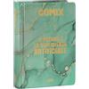 COMIX - Diario Mignon Plus Giornaliero 16 Mesi, Diario Scuola 2024-2025 per Ragazzi e Ragazze, con Copertina Rigida, Ideale per la Scuola Superiore, 9x12.5h cm, Verde