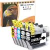 D&C LC421XL Cartucce d'inchiostro compatibili con Brother LC421 XL Multipack per Brother DCP-J1050DW MFC-J1010DW DCP-J1140DW (nero, ciano, magenta, giallo, confezione da 5)