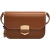 Fossil Lennox - Borsa a tracolla in pelle con patta, da donna, Small