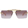 Versace Occhiali da Sole VE2245 10028H Oro/Viola Sfumato Unisex