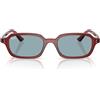 Ray-Ban Occhiali da Sole RB4455 680980 Zuri Marrone/Blu Unisex