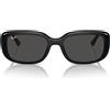 Ray-Ban Occhiali da Sole RB4421D 667787 Nero/Grigio Scuro Unisex