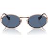 Miu Miu Occhiali da Sole MU52Y ZVF1V1 Oro/Blu Scuro Donna