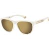 Polaroid PLD 2156/S Occhiali da Sole, Bianco Opaco, 56 Unisex-Adulto