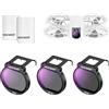 NEEWER Set Filtri ND Compatibile con DJI NEO, ND8 + ND16 + ND32, Kit Accessori di 3 Filtri a Densità Neutra in Vetro Ottico HD Multistrato per Obiettivo di Fotocamera Drone con 2 Panni Pulizia, FL-N32