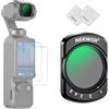 NEEWER Filtro ND Variabile Compatibile con DJI Osmo Pocket 3 Creator Combo Accessori, Filtro ND2-32 Magnetico a Densità Neutra Regolabile per Lente Action Camera, 2 Protezioni Schermo, 2 Panni Pulizia