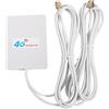 DIioee Antenna Wifi 4G / 3G Antenna 28Dbi Lte Amplificatore Di Segnale 4G / 3G Antenna Wifi Antenna Di Rete A Banda Larga (Sma)