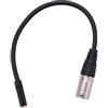reamhome Adattatore per Microfono Stereo con Connettore Audio Da 0, a 3 Pin Xlr a 3,5 Mm Femmina