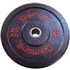 DIAMOND FITNESS Diamond Disco Bumper Training Recycled Crumb Rubber, Peso 25 kg
