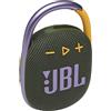 JBL Clip 4 Altoparlante Bluetooth Portatile Verde Impermeabile 5W 10h Autonomia