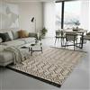 Jimri Fashion4Home Tappeto passatoia Tepiche per soggiorno, camera da letto, cucina, camera dei bambini, bagno, tappeto Boho Kelim - Passatoia nero beige - Dimensioni: 120 x 170 cm.