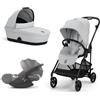 Cybex + - Cybex Gold Trio Melio Fog Grey con Telaio Carbon con Cloud T