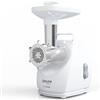 SMAPP Tritacarne elettrico 490.8, potenza 2200 W, 3 dischi forati in acciaio inox (2,7 mm, 4 mm, 8 mm), salsiccia, silenziosi e compatti, piedini antiscivolo