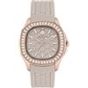 Philipp Plein Orologio analogico al quarzo da donna $PECTRE Lady, Marrone/oro rosa, Moderno