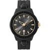 Philipp Plein Plein Sport - Orologio analogico al quarzo da uomo, in silicone, Nero/Oro - Psqba0223, cinghia