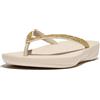 Fitflop Iqushion Sparkle, Infradito Donna, Beige Pietra, 36 EU