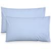 Nada Home Coppia Federe Cuscini Letto 52x82 cm in 100% Puro Cotone - Copricuscini Guanciale Tinta Unita con Pattina Interna Senza Zip o Bottoni - Set 2 Federe Morbide e Resistenti