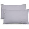 Nada Home Coppia Federe Cuscini Letto 52x82 cm in 100% Puro Cotone - Copricuscini Guanciale Tinta Unita con Pattina Interna Senza Zip o Bottoni - Set 2 Federe Morbide e Resistenti
