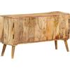 vidaXL Credenza 110x30x60 cm Cassettiera Madia Mobile Armadietto Dispensa Vetrina Mobiletto Arredo Soggiorno Armadio Legno Massello di Mango