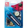 Prym Bottoni per Giacca a Vento, Ottone, Argento, 2.8 x 9.3 x 0.5 cm
